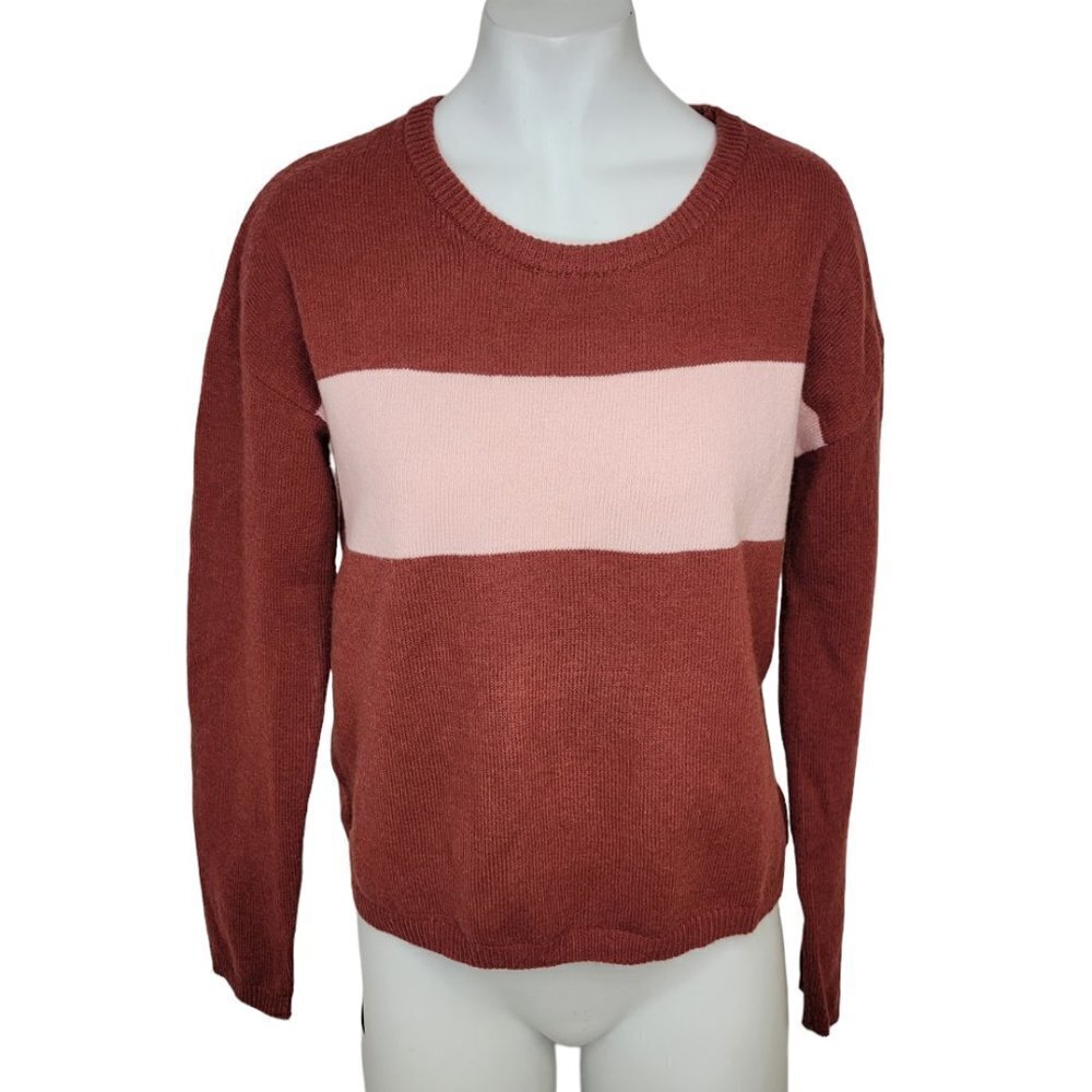 Anthropologie Saturday Sunday  Soft Colour Block Sweater Size XS